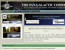Tablet Screenshot of pangalacticrecording.com